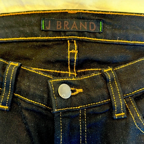 NEW STRETCH BLACK J BRAND CIGARETTE LEG JEANs - Picture 4 of 6